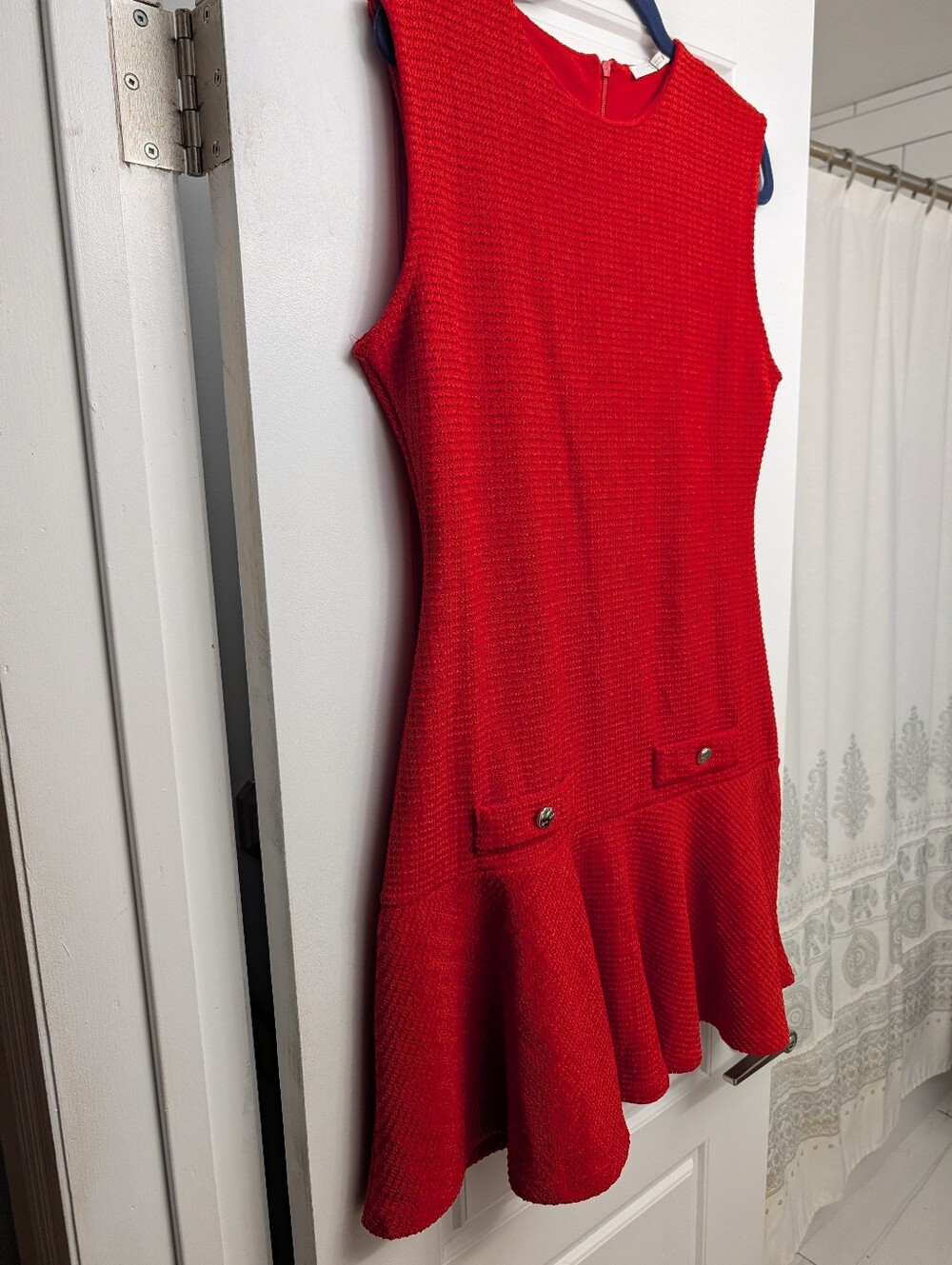 Zara NWOT red dress L 31" PTP 20"-22"